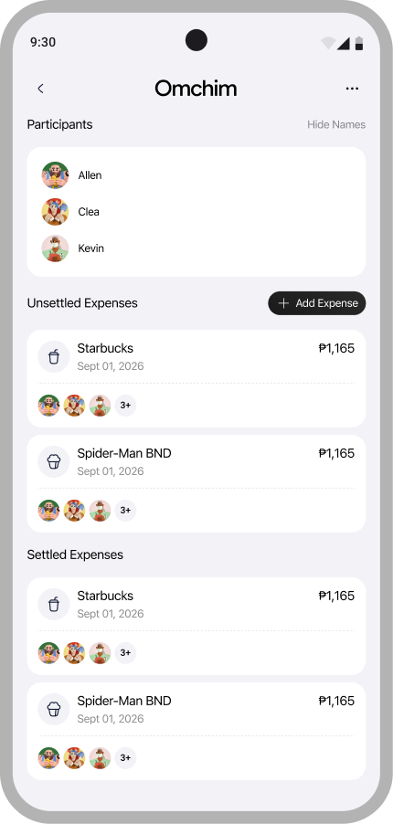 Group details screen in the Zius mobile app